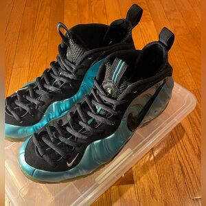 Nike Air Foamposite pro Electric Blue (Retro/black-White Electric Blue